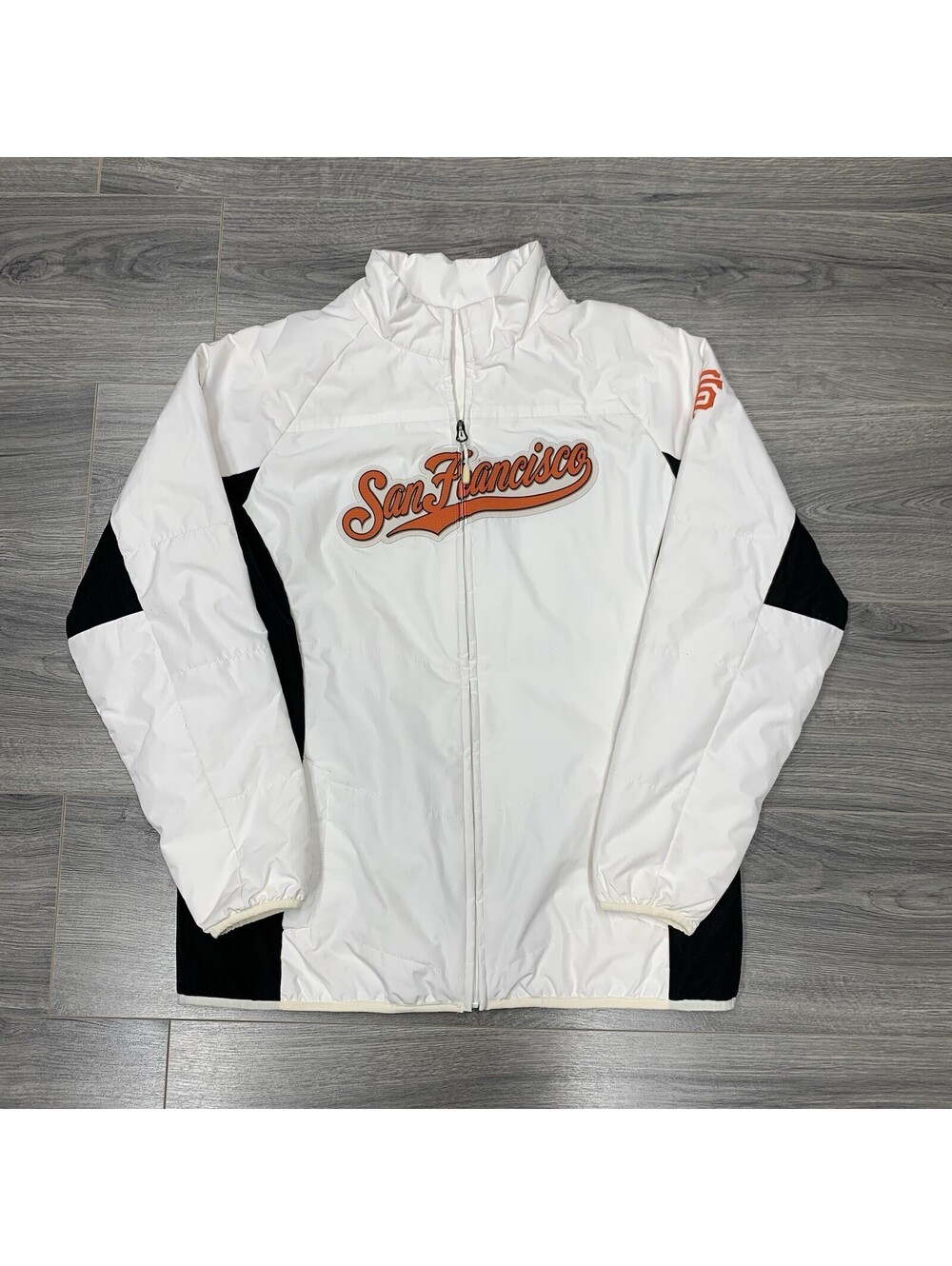 Vintage Majestic San Francisco Giants Dugout Jacket Women’s Large Rare White